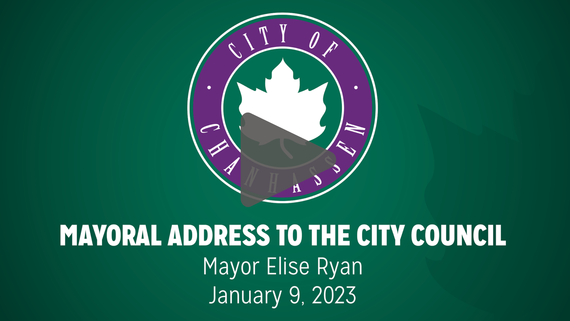 Click this image to view and listen to the Mayoral Address recording