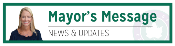 Banner graphic for the City of Chanhassen's Mayor's Message email