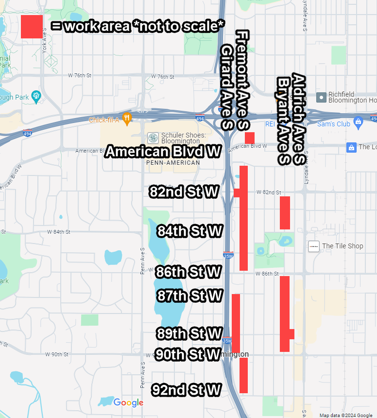 CNP Map of Bloomington