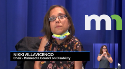 Screen shot of video with Chair Nikki Villavicencio