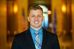 Trevor Turner at the Minnesota State capital