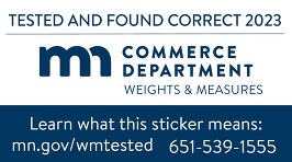 weights & measures sticker