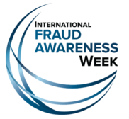 blue logo for fraud awareness week