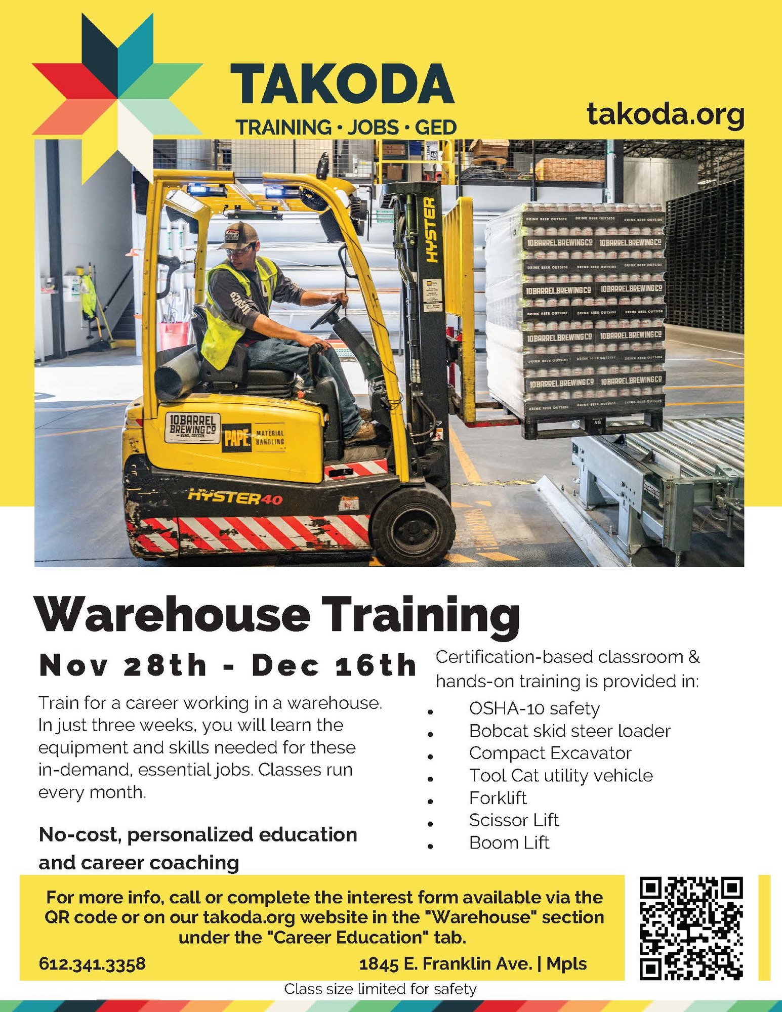 Takoda Warehouse Training