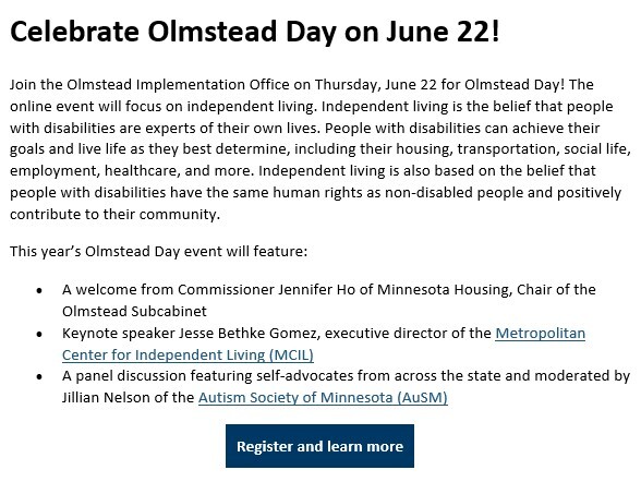 Olmstead Day