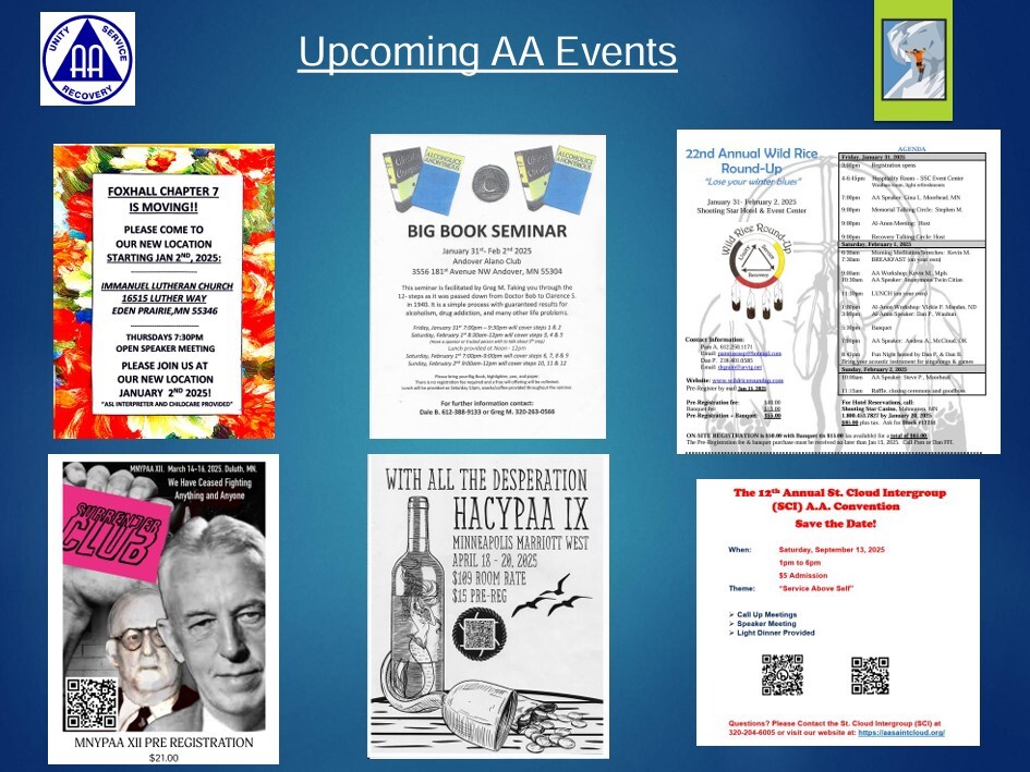 AA events