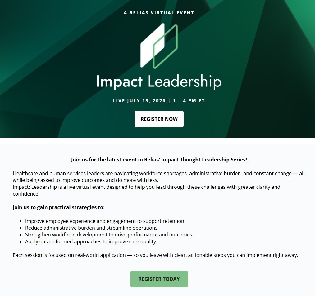 Impact Leadership logo and link for July event