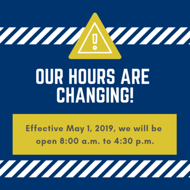 New Hours Graphic