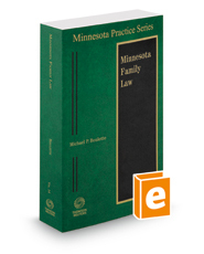 Minnesota Practice Series Cover, Volume 14: Family Law