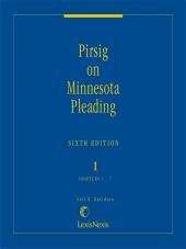 Cover image of Pirsig on Minnesota Pleading