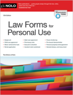 Cover image of Nolo's Legal Forms for Personal Use