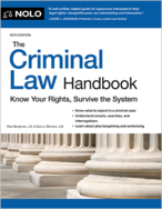 Cover image of Nolo Criminal Law Handbook