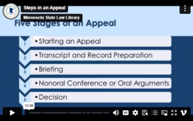 Screen capture from the Steps in an Appeal video