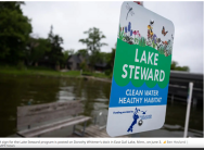 Lake Steward sign from MPR story