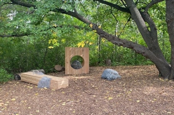 Natural outdoor play area
