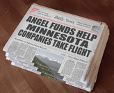 Angel newspaper headline