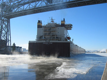 Great Lakes freighter