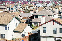 Houses in a neighborhood