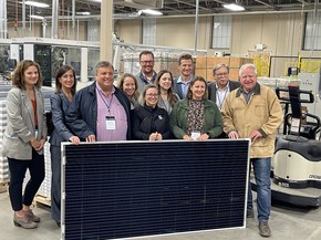 Commissioners and Governor Walz at Heliene 