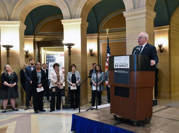 Governor Walz at Small Business Event at Capitol