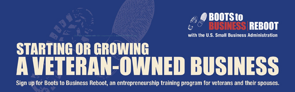 Boots to Business banner