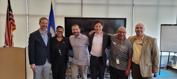 group photo at job fair