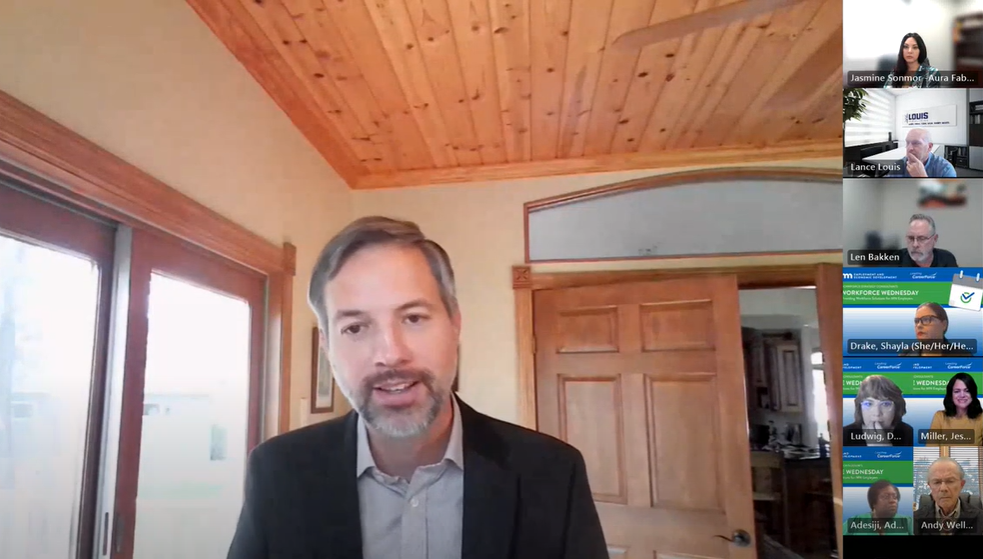 screenshot of virtual discussion