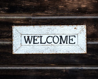 Decorative Welcome sign