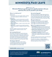 Minnesota Paid Leave poster