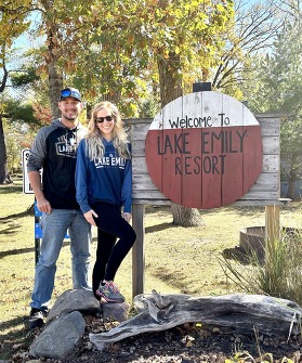 Zack and Rachael Bialka own the Lake Emily Resort