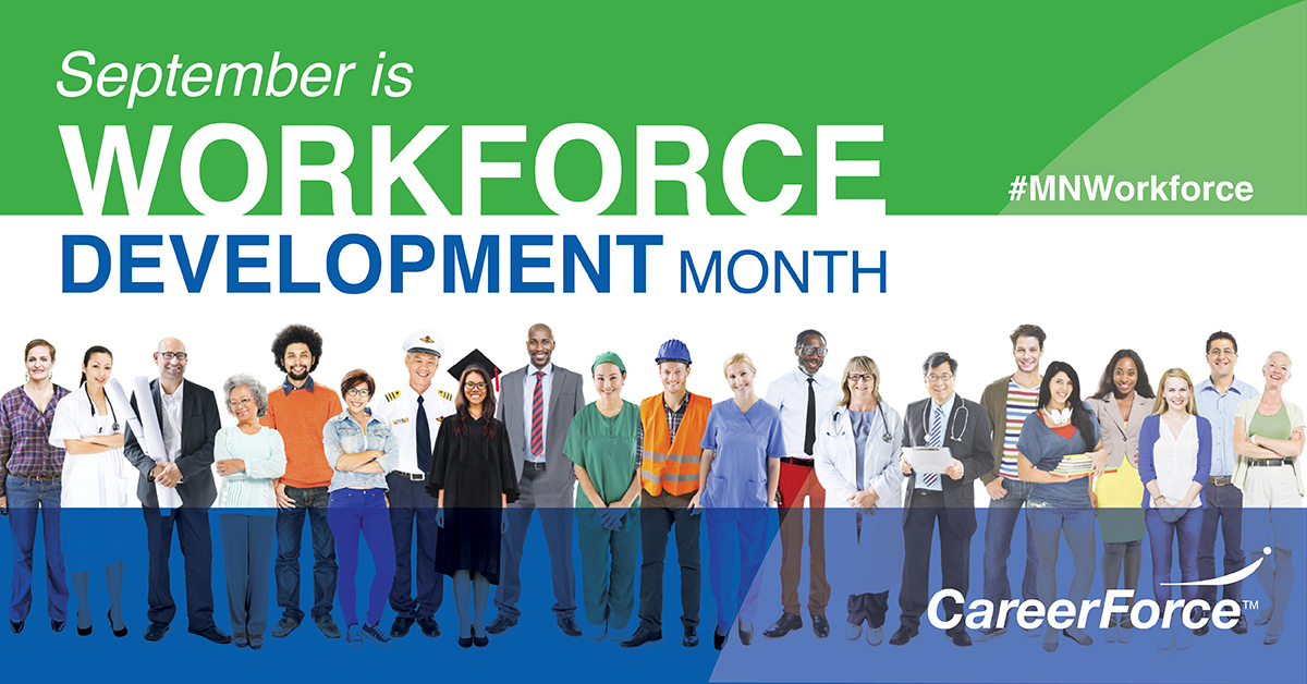 September is Workforce Development Month decorative graphic
