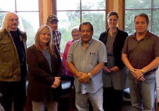 Commissioner Piper and Grand Portage Band of Lake Superior Chippewa members