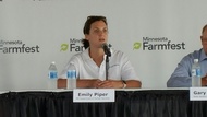 DHS Commissioner Emily Piper participated in a panel discussion at Farmfest called "Addressing the Rural Health Care Dilemma" on August 1