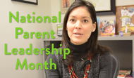 still frame from 2019 National Parent Leadership Month video of Assistant Commissioner Nikki Farago