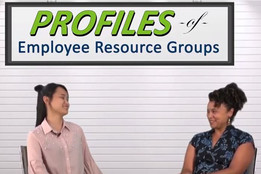 Toe Meh, Right Track intern (left), interviews Tikki Brown