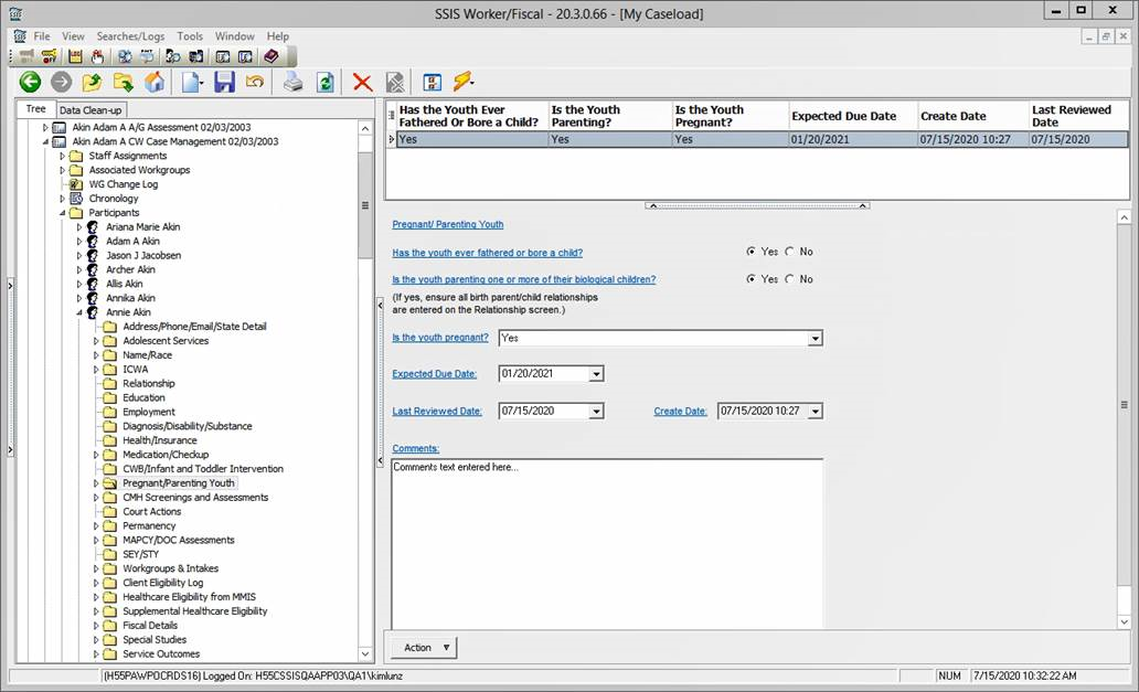 Pregnant and Parenting Youth Screen