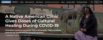 Screen shot of US News website