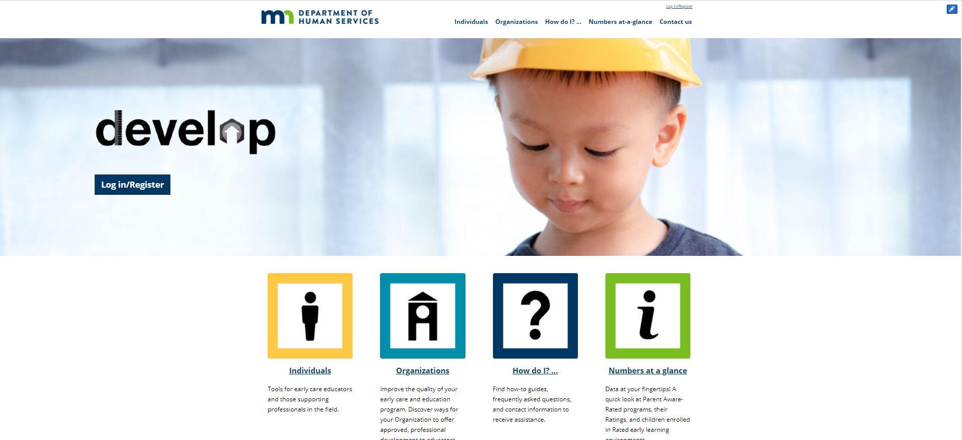 New Develop homepage September 1, 2021!