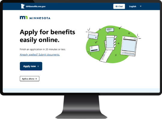 MNbenefits homepage
