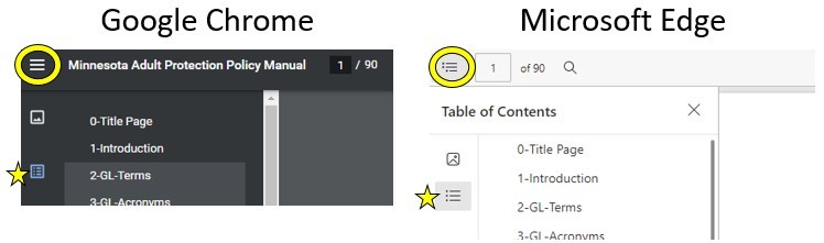 Screenshot of Chrome and Edge