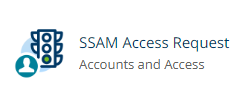 SSAM access request accounts and users in the Mn Hub service