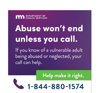 Abuse won't end unless you call