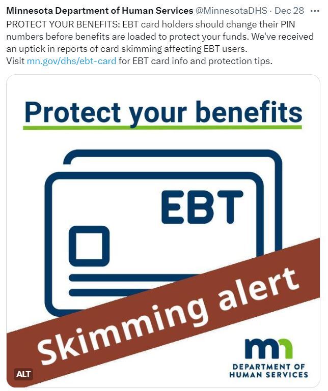 Protect your benefits - EBT social media post