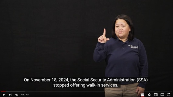 Mai Vang presenting the contents of this email in American Sign Language.
