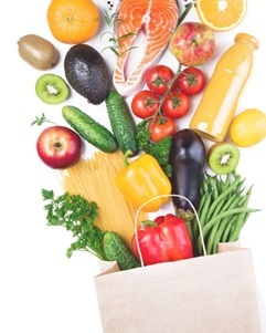 stock photo of groceries close up