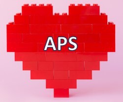heart with APS written inside