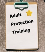 clipboard that says adult protection training
