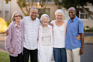 stock photo of diverse group of older adults