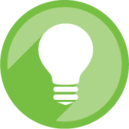 Icon of a lightbulb