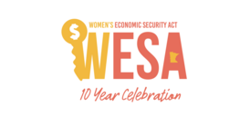 WESA 10-year celebration logo